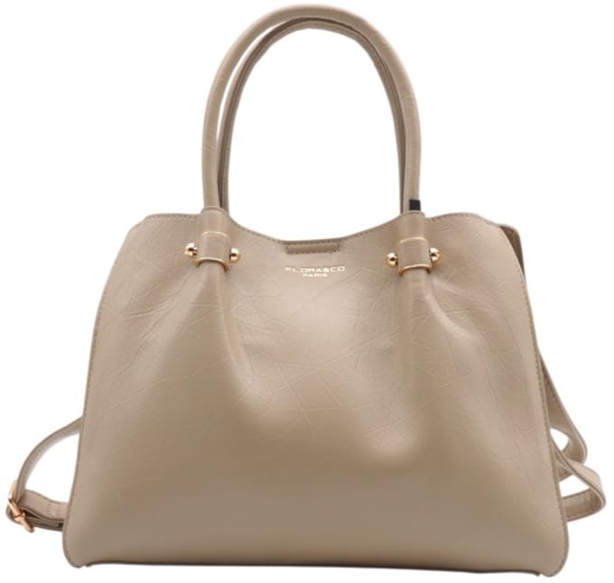 Damestas - Beige - Flora & Co - Schoudertas - Ruim Hoofdvak