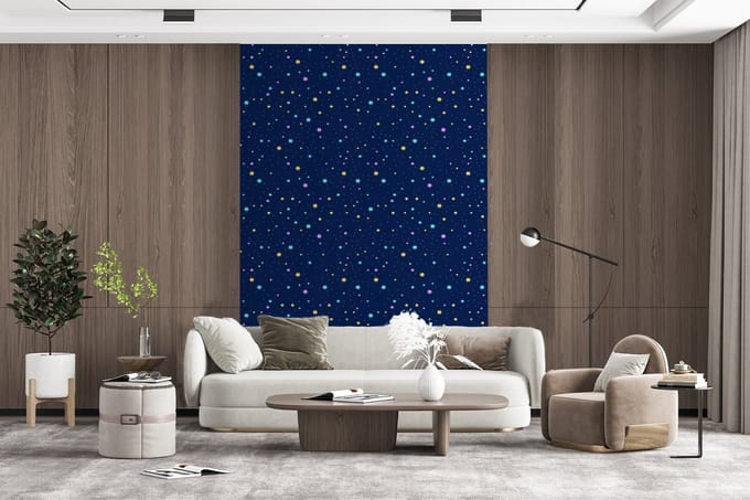 Behang - Fotobehang Sterrenhemel - Sterren - Design - Breedte 170 cm x hoogte 260 cm