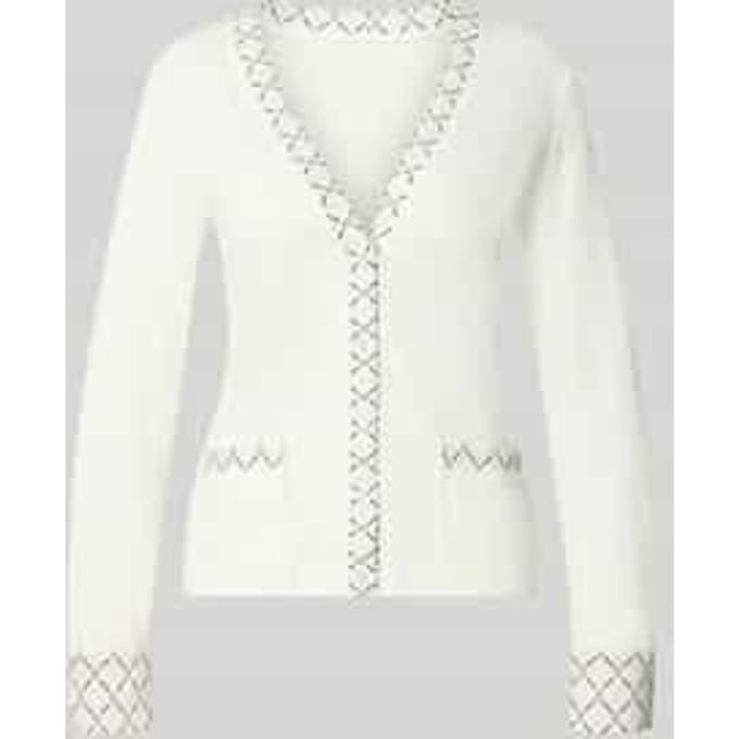 Vest met V-hals en knoopsluiting