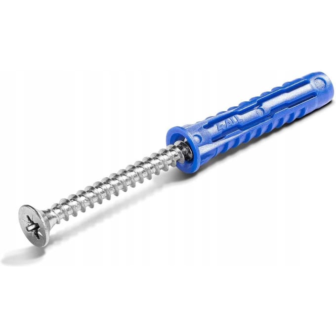 Rawlplug 4ALL - Nylon Spreidpluggen - 8mm x 65mm - Inclusief Schroeven