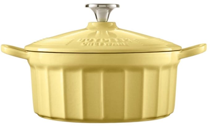 BUYDEEM CP521 Serie - Geëmailleerde Gietijzeren Pan - 2,9L - Mellow Yellow