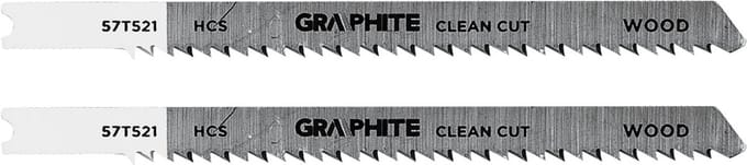 GRAPHITE Serie - Decoupeerzaagblad - 10 TPI - HCS - Omgekeerde Tanding
