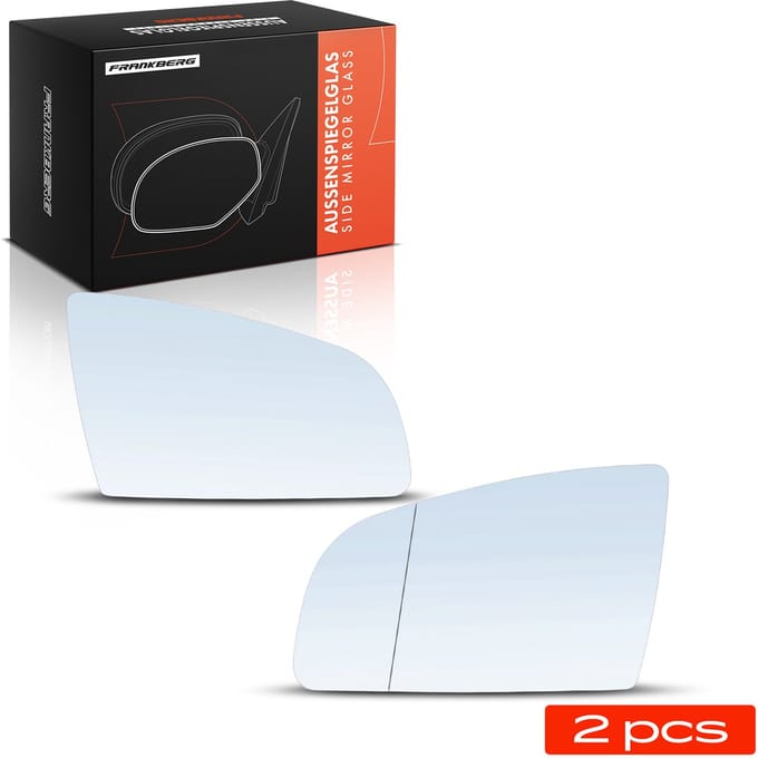 Frankberg 2x Spiegelglas Buitenspiegel Voor voor Audi A4 Avant 8E5