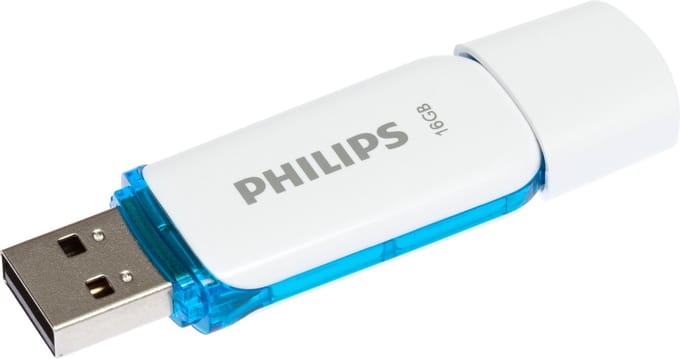 Philips FM08FD70B Sneeuw edition 2.0 - USB flash drive - 8 GB - 16GB - USB-stick