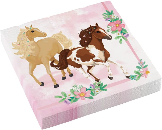 Amscan by Riethmuller - Riethmüller - Servetten - Beautiful horses - (20 stuks)