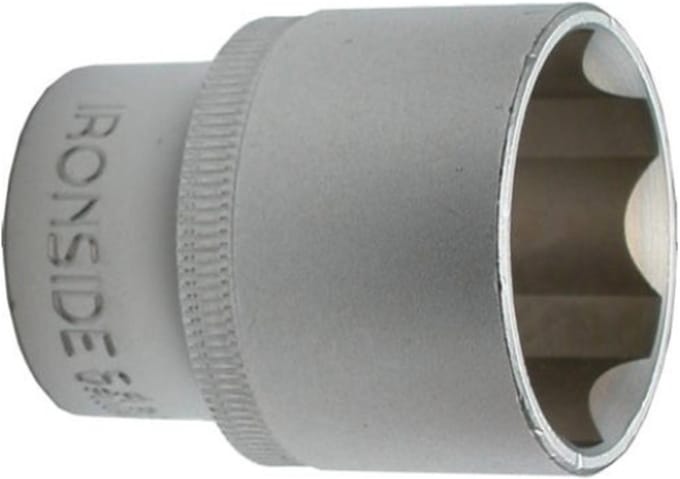 Ironside Professionele Dop - 6-Kant - 1/2 inch 9mm - Chroom Vanadium - Lengte 38mm