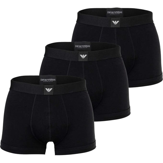 Emporio Armani Boxershorts ESSENTIAL LOGOLABEL Set van 3