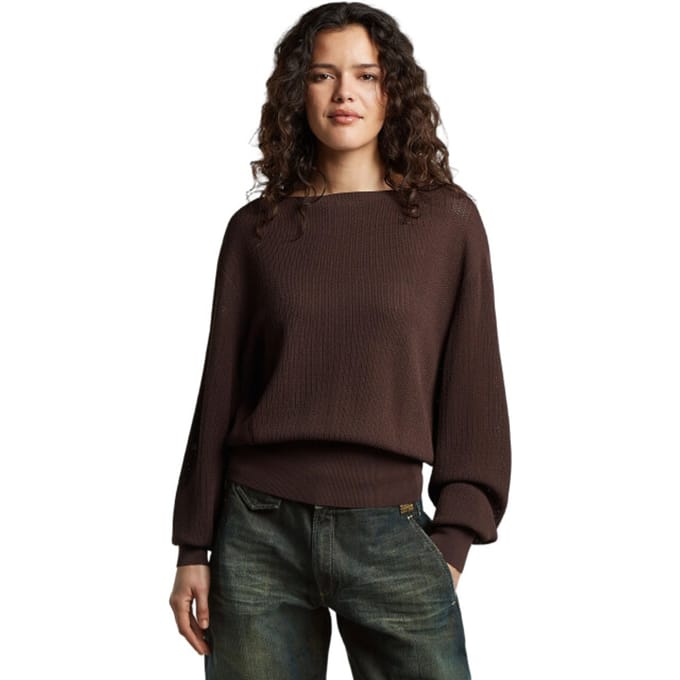 G-Star Open neck structure knit wmn
