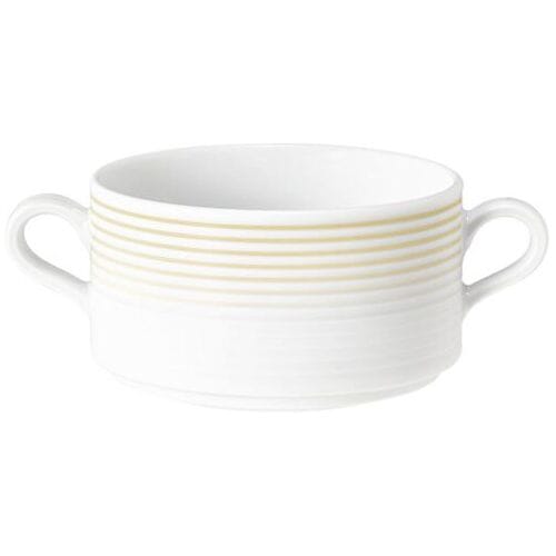 (6 stuks) SELTMANN WEIDEN Soepkom - 0,27 liter - Zandbeige Wit / Geel