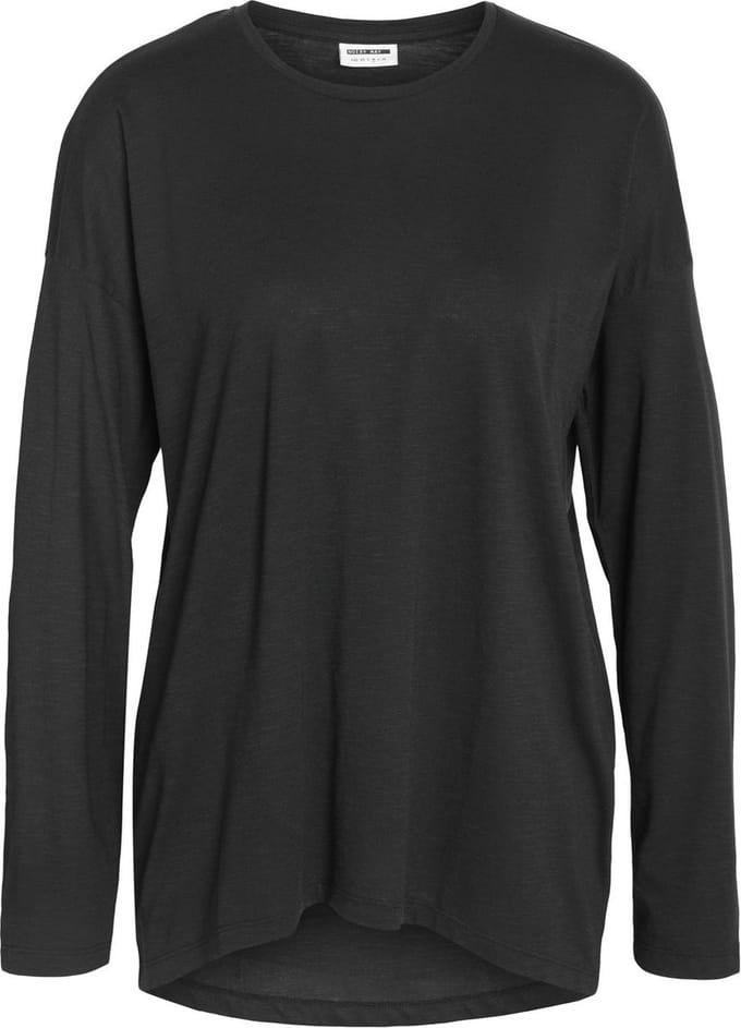 Noisy May 27026082 Mathilde T-shirt Met Lange Mouwen Zwart L Vrouw