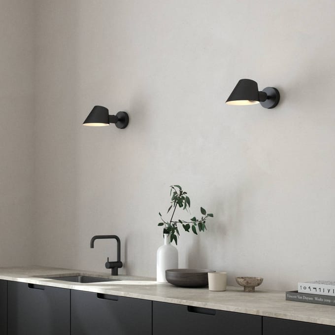 DFTP by Nordlux Wandlamp Stay Short met stekker, zwart