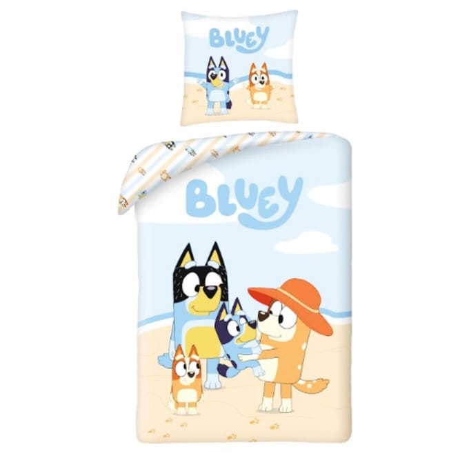 Bluey Dekbedovertrek - 140 x 200 cm - Polyester - Meerkleurig