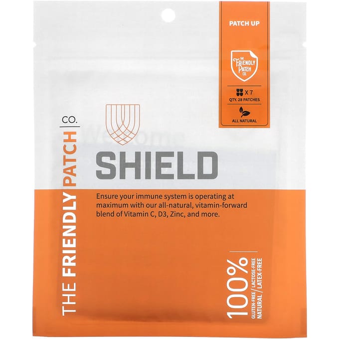 De Vriendelijke Patch, Schild, Immuun Patch, 28 Pleisters white