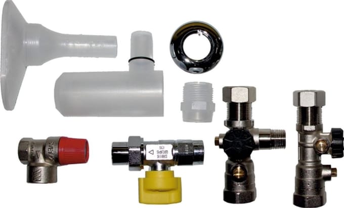 Wolf Aansluit-Set gasketels AP incl. KFE-kraan en therm. beveiliging, 2072346