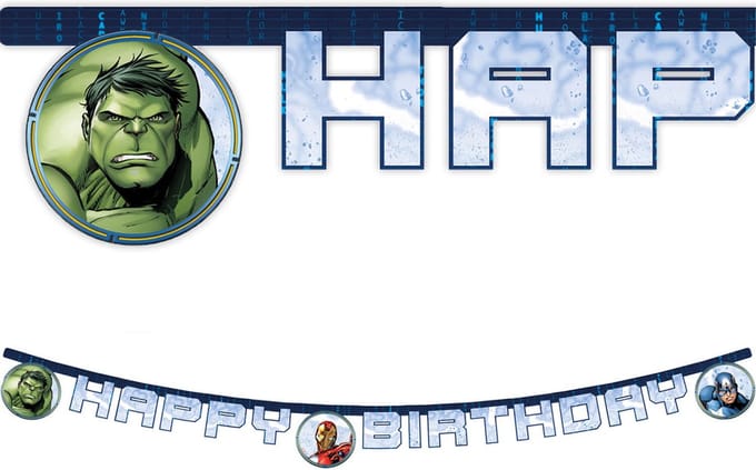 Vegaoo - Slinger Happy Birthday Avengers Mighty
