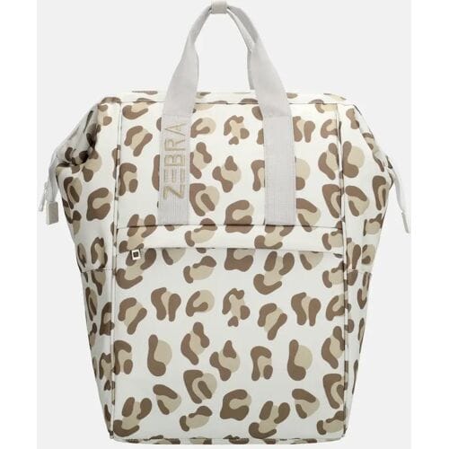 Zebra Trends Sally Deluxe Rugzak - Rugtas - Koeltas - Strandtas - Koelvak - Luipaard Beige