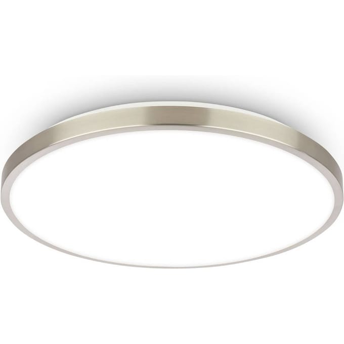 BRILONER Kaida – LED Plafondlamp – EEK A lichtbron* – 4.000K neutraal wit licht – alu/nikkel – Ø33 cm