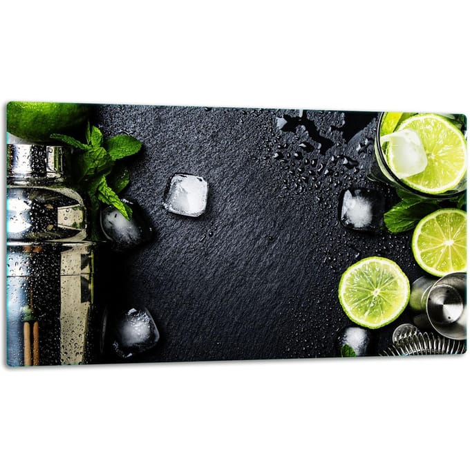 TMK ArtDeko - Snijplank - 52x30cm - Glas - Limoen