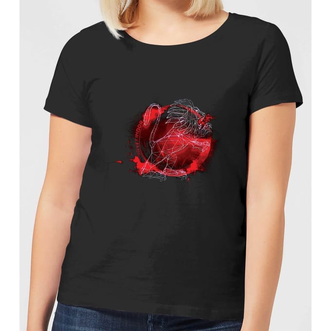 Harry Potter Gryffindor Geometric dames t-shirt - Zwart - M