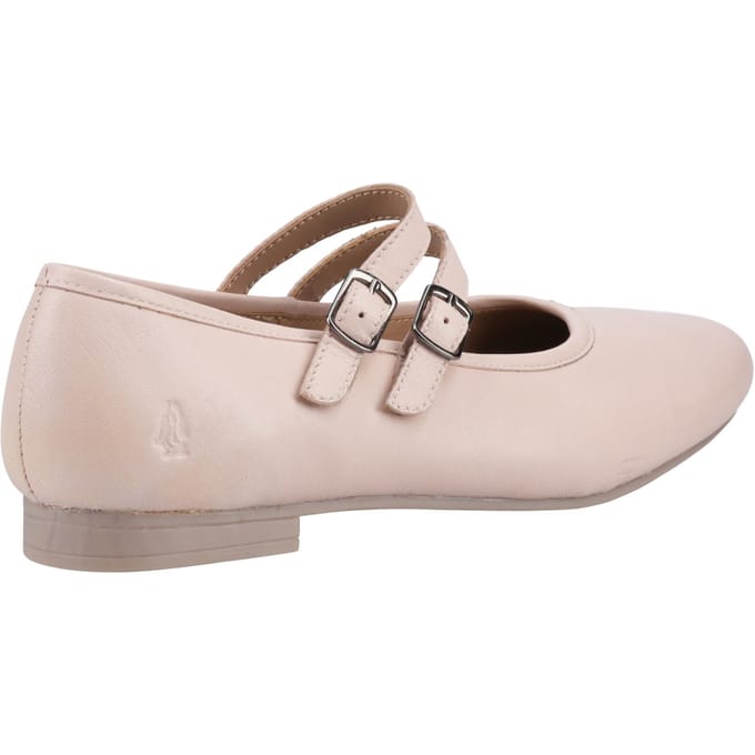 Hush Puppies Nancy Mary Jane Leren Dames Blush Ballerina's