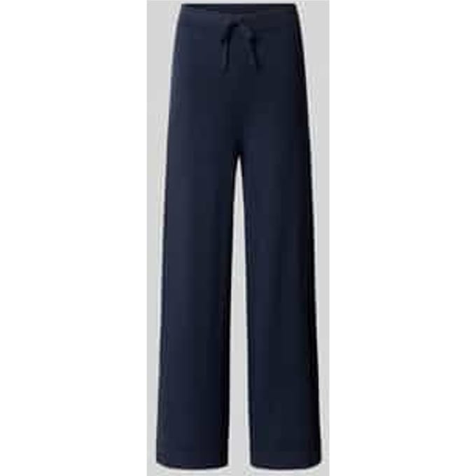 Wide leg culotte van katoenmix met aandeel zijde