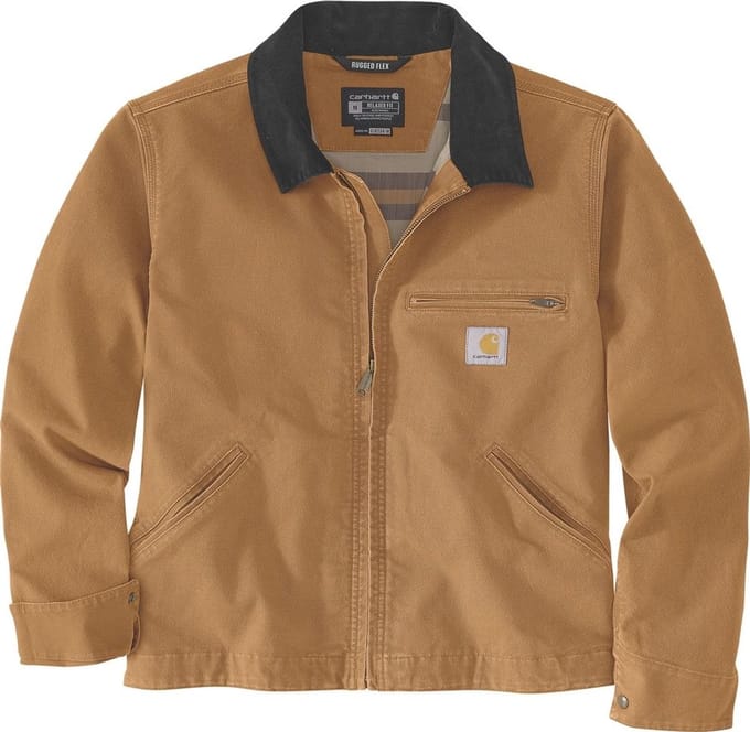 Carhartt Relaxed Fit Duck Detroit Jacket 106234 Carhartt® Brown-S