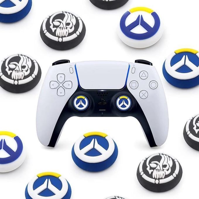 PS5 Thump grips| Thumb Sticks | Controller Caps - set 2 x blauw wit
