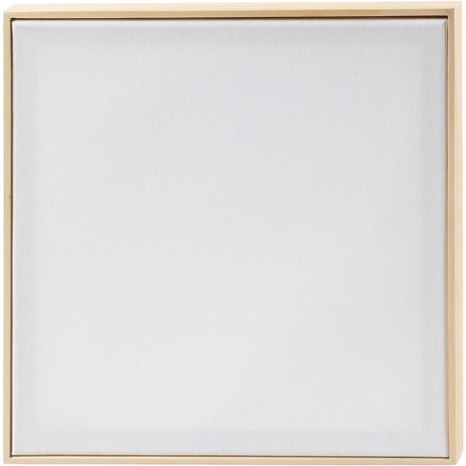 Creativ Company Stretched Schilderdoek met Frame Formaat 30x30 cm 280 g Wit 10 pc/ 1 pack