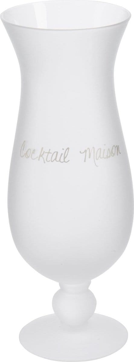 J-line Cocktailglas Hurricane Cocktail Maison Glas Mat 8X8X21Cm - 6 stuks
