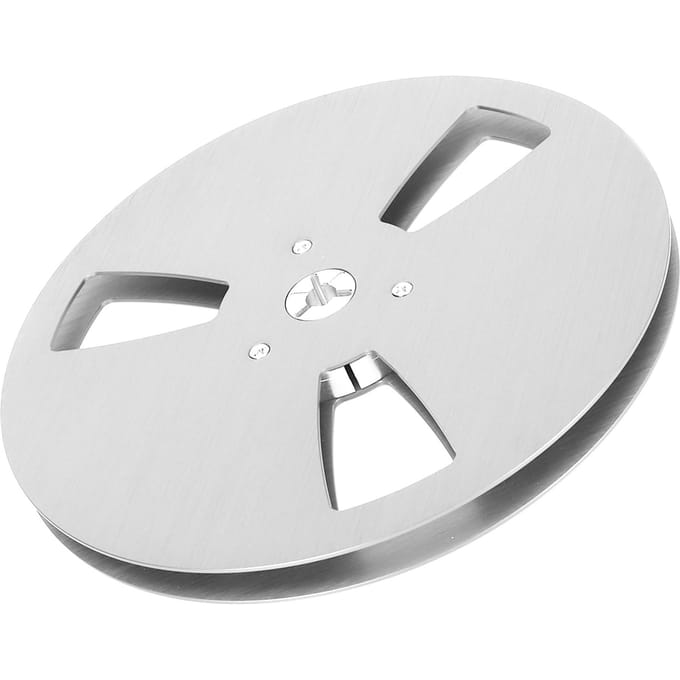 Bobine de ruban vide de 14,7 pouces en alliage d'aluminium, machine d'ouverture à 3 trous, ouvre-pièce, plaque vide pour TEAC argenté