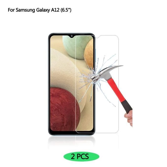 Voor Samsung Galaxy A12 Gehard Glas Schermbeschermer (2 stuks)