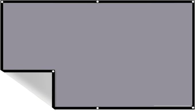 Schermprojector Draagbare projectiescherm met hoge helderheid, anti-lichtprojectorgordijn(60 inch)