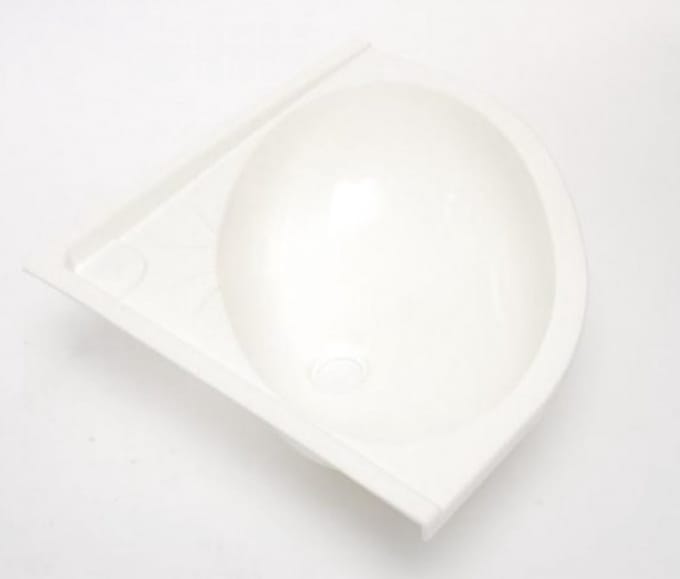 Hoekwasbak Wit