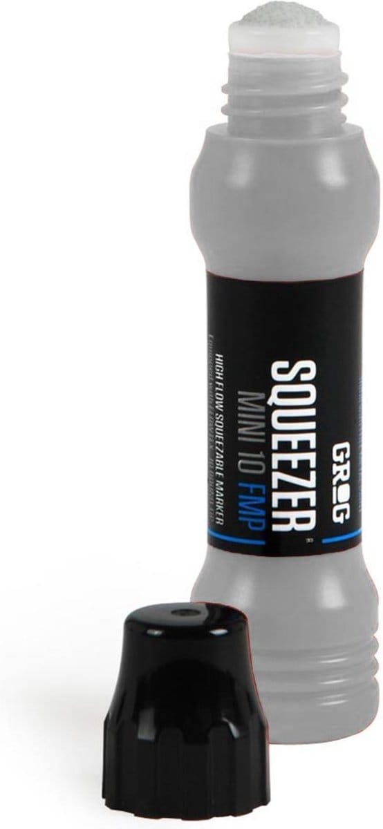 Grog Squeezer Paint Mini Verfstift - Zilver Chrome - 10mm  Stift punt