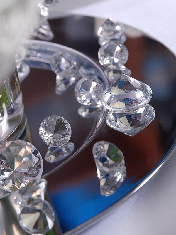 Partydeco - Tafel diamant 20 mm