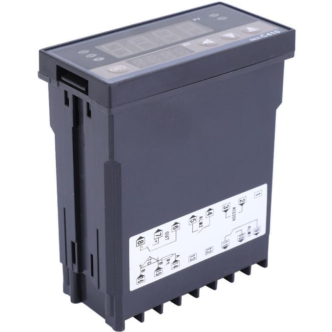 REX C410 Instelbare Relais Uitgang Digitale Temperatuurregelaar Thermostaat AC220V gray