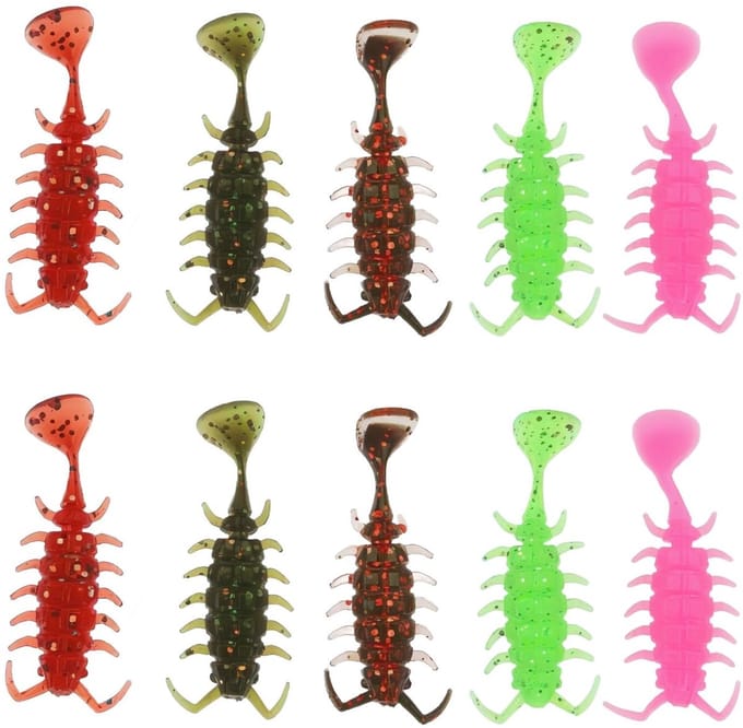 Dailygoods- Visaas 50Pcs Insectvorm - Zacht Plastic - 3,5Cm Worm Aas