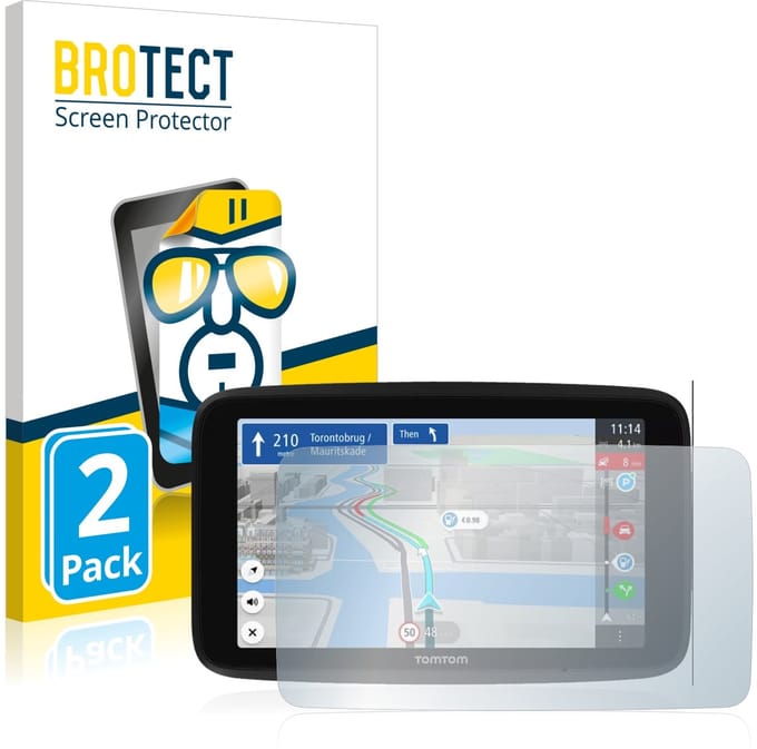 BROTECT - Screenprotector voor TomTom GO Discover 6" - Folie Beschermfolie transparant 2 Stuks