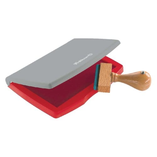 Pelikan stempelkussen formaat 110 x 70 mm. kleur Rood