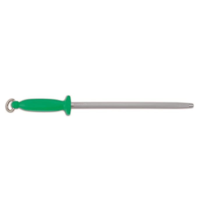 Messenslijper Chaira Arcos 278511 met 30 cm koolstofstalen lemmet en groen polypropyleen handvat met deksel van