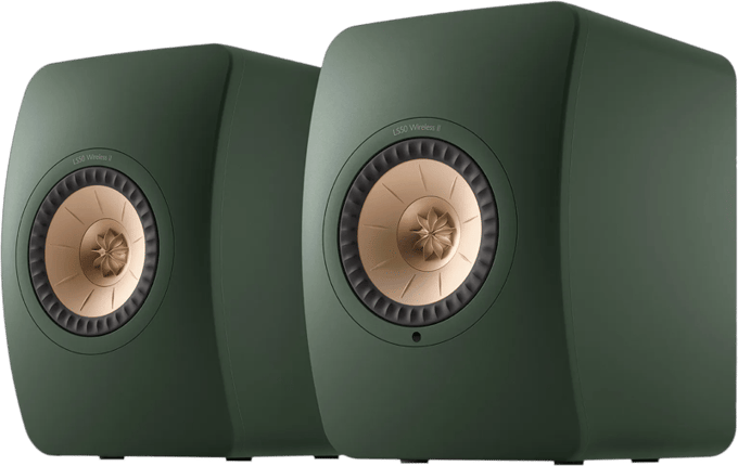 KEF LS50 Wireless II Donkergroen