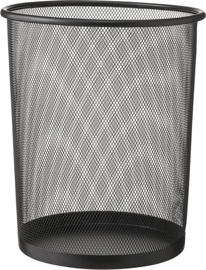 Kerklau Prullenmand - 19 l - Metaal - Zwart