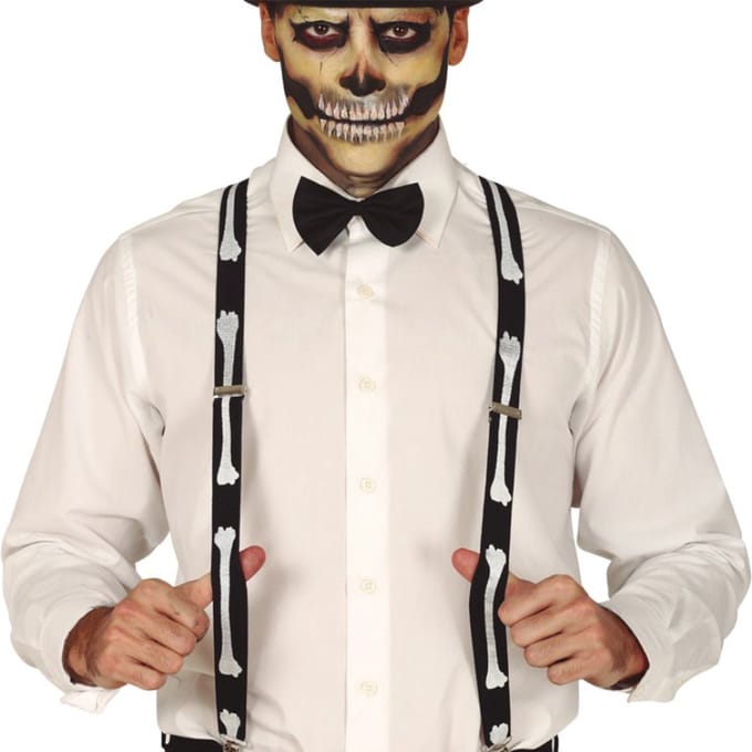 Fiestas Guirca - Bretels - Skeleton - Halloween - Halloween accessoires - Halloween verkleden