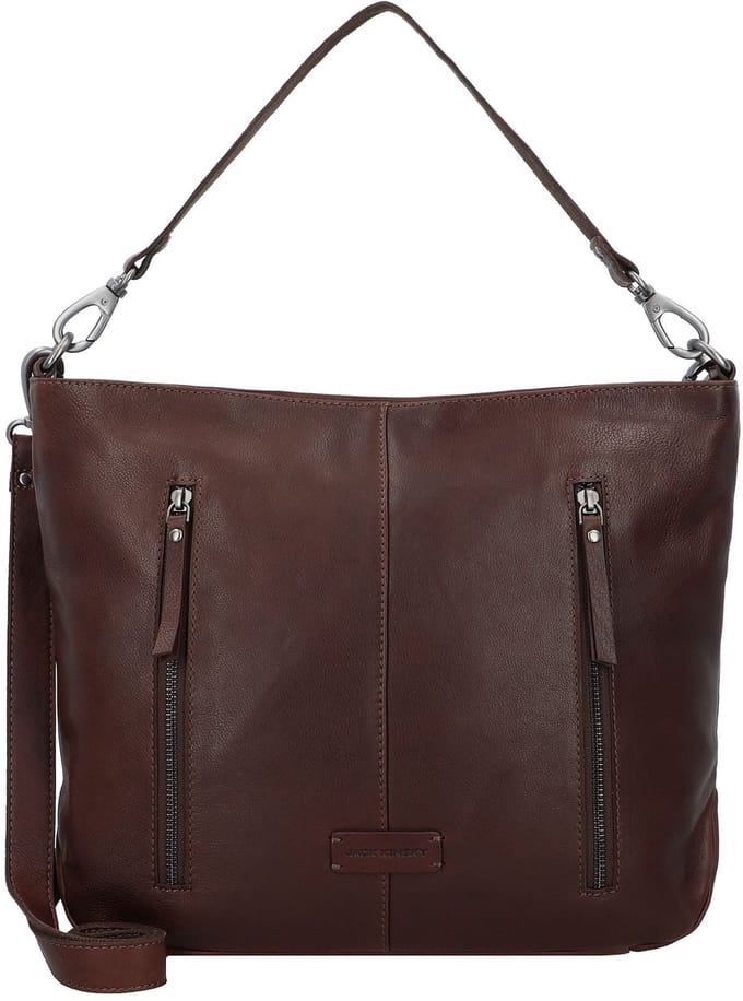 Jack Kinsky Schoudertas Leer 33 cm - Dames - mokka