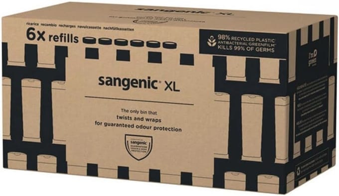 Luieremmer XL met 6 Navulcassettes