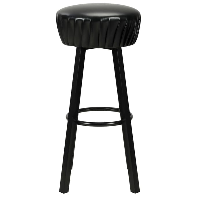 vidaXL - Barstoelen - 2 - st - kunstleer - zwart