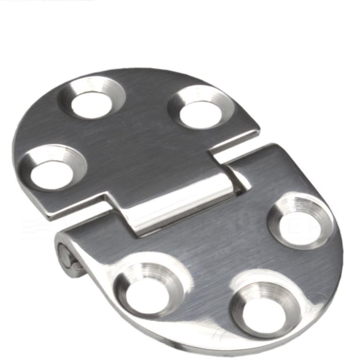 Luikscharnier knoop onder Rvs gepolijst 86x60mm