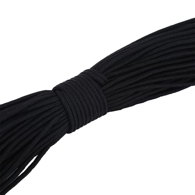 2mm Dia 1 Strand Core Multifunctioneel Paracord Voor Kamperen Klimmen Vastbinden Touw(31M) black