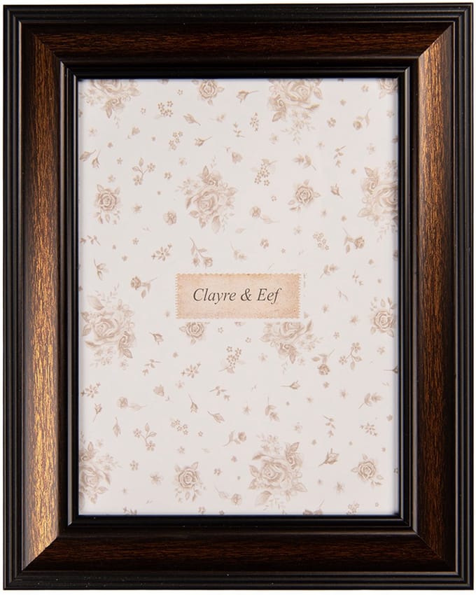 Clayre & Eef Fotolijst 15x20 cm Bruin Kunststof