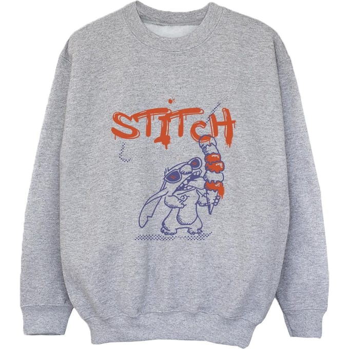 Disney Jongens Lilo & Stitch Ice Creams Sweatshirt (Sportgrijs)